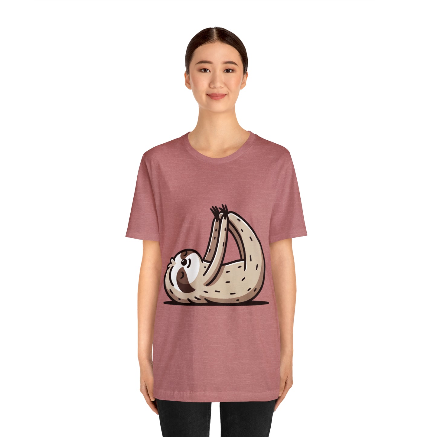 Funny Yoga Shirt, Yoga Teacher Gift, Sloth Serenity, Sloth Shirt