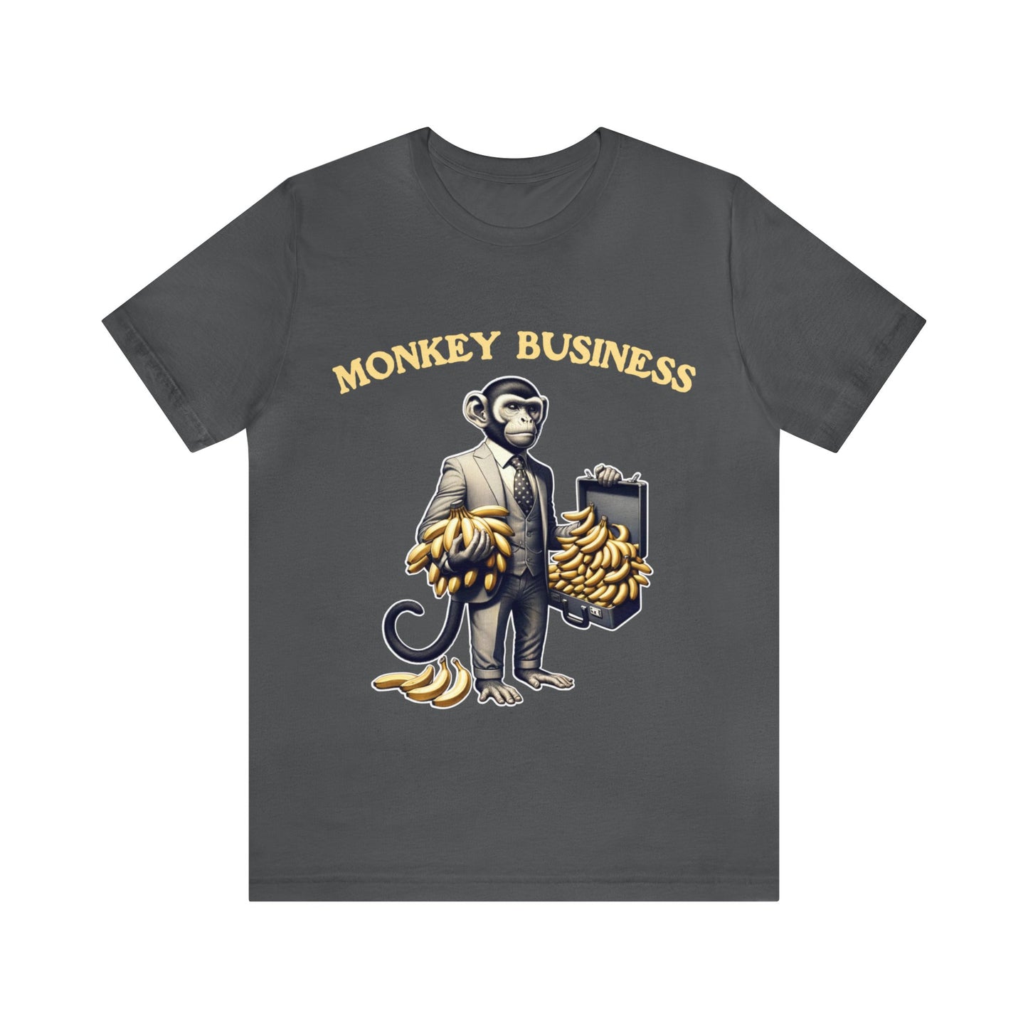 Monkey Business Shirt, Bananas, Funny Monkey, Ironic, Cute, Gift, Cool