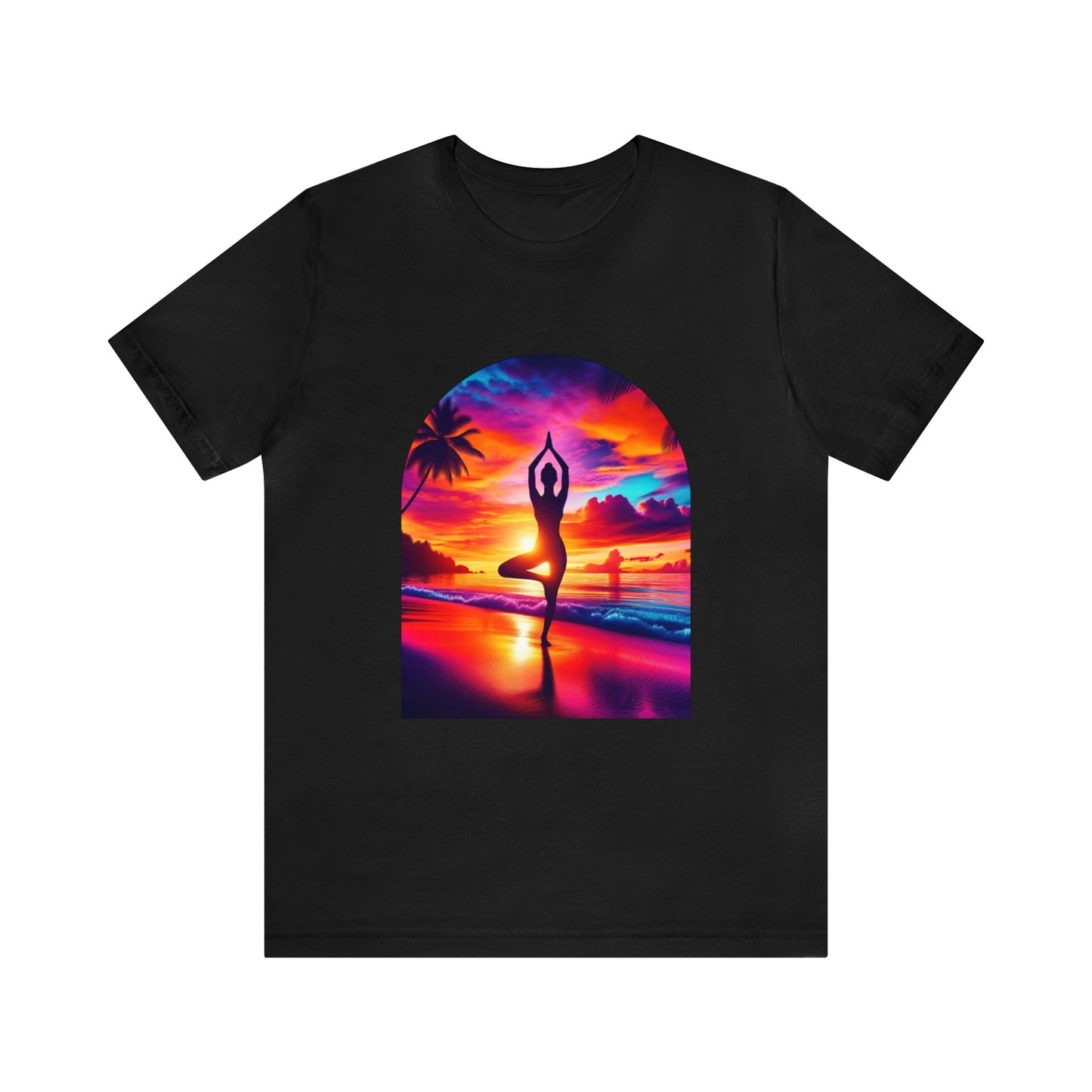 Beach Yoga Shirt, Zen's Embrace T-Shirt, Meditation